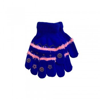Παιδικά μάλλινα μοβ γάντια A0200